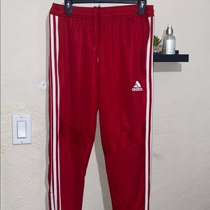 basic red adida sweats
